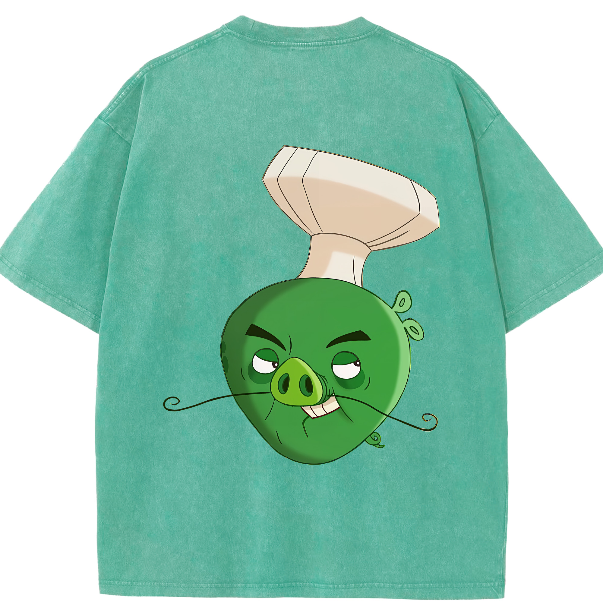（画像用） Angry Birds アングリーバード 綿100% ヴィンテージ風 半袖Tシャツ（背面プリント）